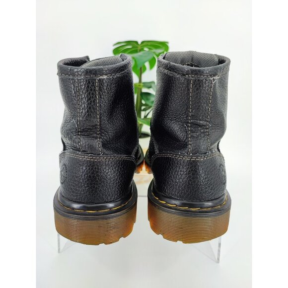 Dr. Martens Men's Roseland Black Leather Lace Up Combat Boots Size 8M US - Picture 3 of 8